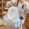 Школьная сумка корейская версия мультяшная милая с принтом рюкзак женский нишевый дизайн студенческий в колледжном стиле школьная сумка большая вместимость легкий рюкзак