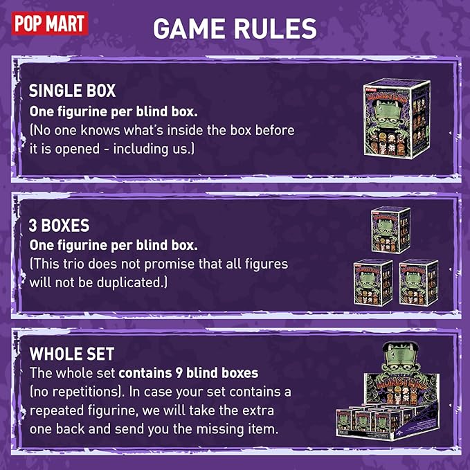 POP MART Фигурки серии Universal Monsters Alliance, Фигурки-сюрпризы Universal, Подарки на праздник, день рождения, Одна коробка