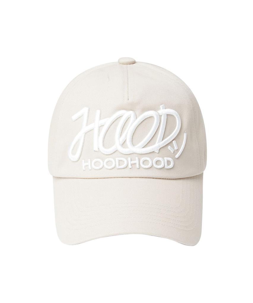 HOODHOOD Бейсболка с фирменным логотипом, бежевая