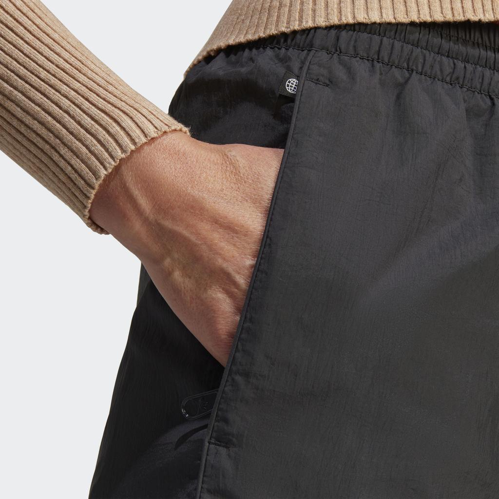 Adidas Оригинальные SS23 Home Of Classics Series повседневные свободные нейлоновые прямые спортивные брюки женские плавки черные IC5310