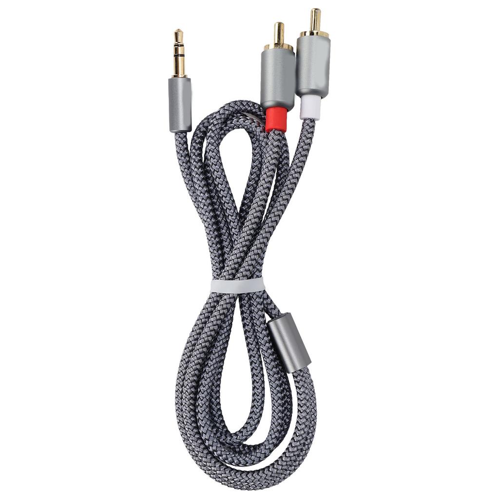 3.5mm Jack to 2 RCA Aux Audio Cable High Fidelity Audio Cable for Mobile Phones Laptops Speaker