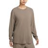 Dri-Fit One Relaxed Solid Comfortable Quick-Dry Long Sleeve T-Shirt Women Tops Mink-Brown FN2818-233