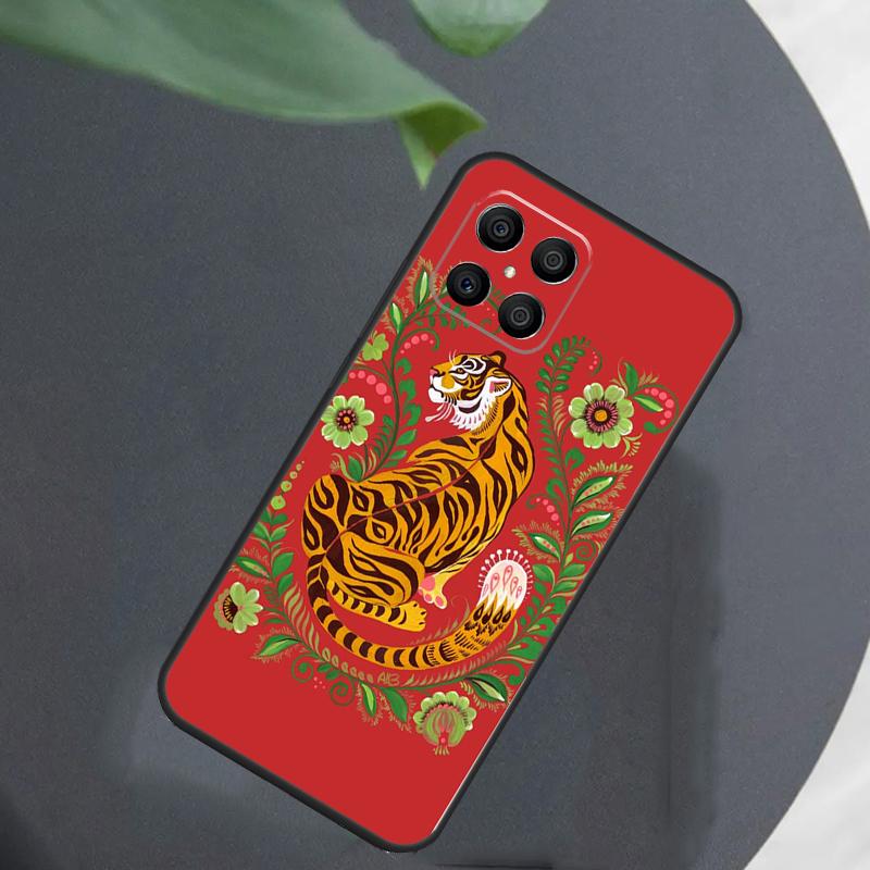 Животное Тигр Искусство Для Honor Magic 8 7 5 6 Pro Чехол Для Honor 200 400 Lite 50 70 90 X8c X8b X9a X9b X9c X9d Win