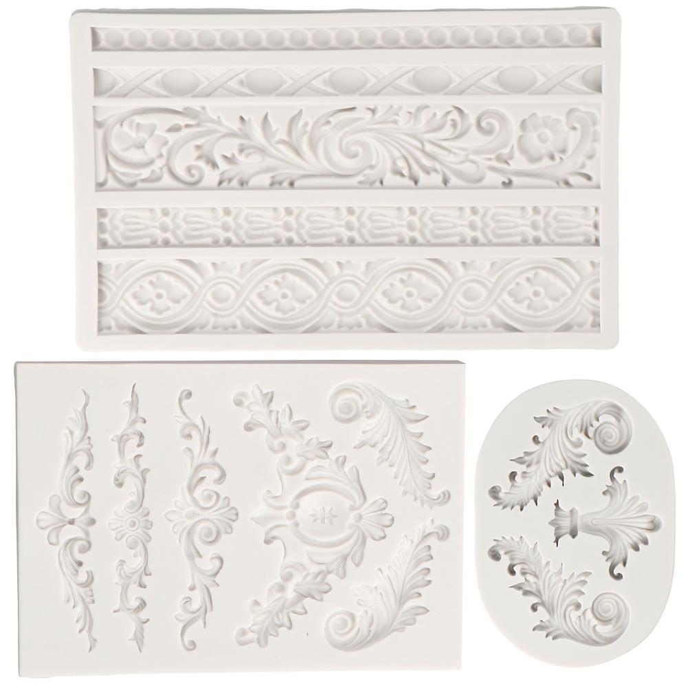 1/3 шт. Инструмент для выпечки Форма для тиснения Силиконовая форма для украшения торта в виде цветка Выпечка