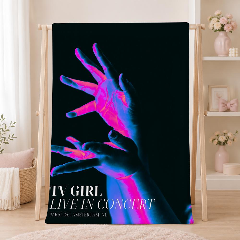 Инди-группа T-TV GirlS Летний фланелевый плед Мягкий антистатический моющийся безопасный для детей Диван Кровать