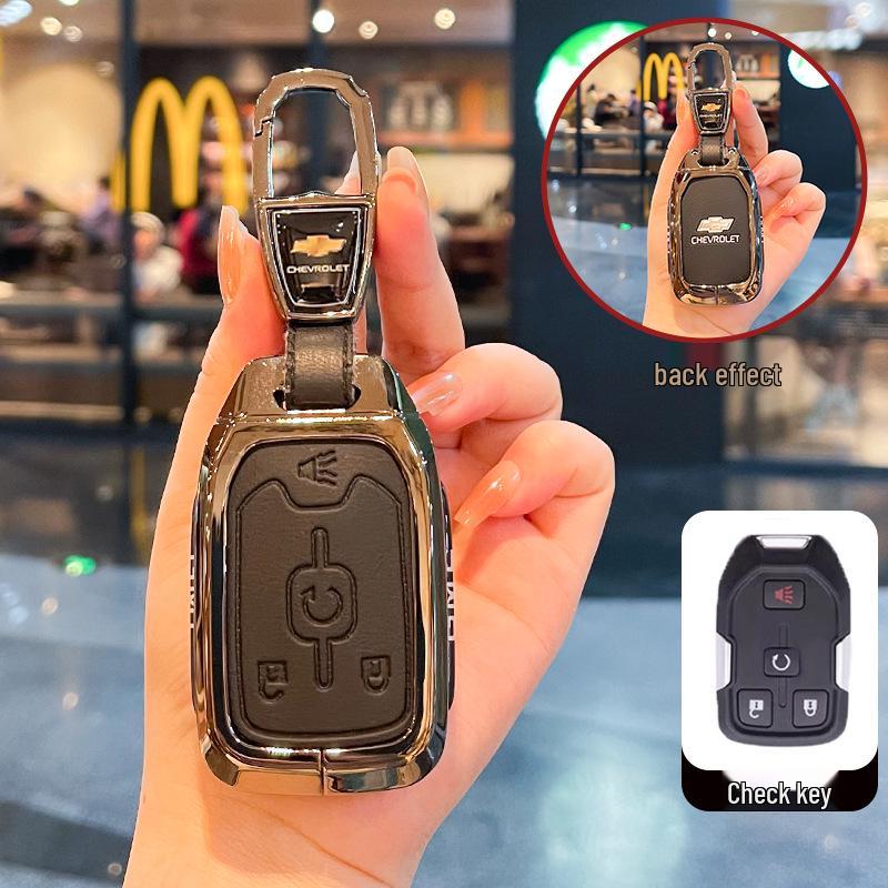 Чехол для ключей Chevrolet K5 Trax Cruze - Звезда Milesuo Металлическая пряжка Оболочка с полным покрытием