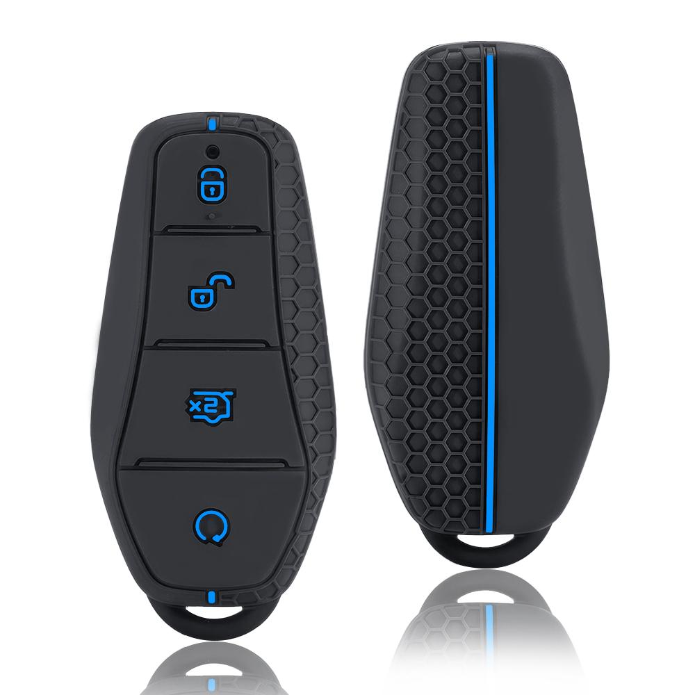 Новый модный силиконовый держатель чехол для ключа для BYD Atto 3 Han EV Dolphin Song PRO Max Tang DM Yuan Dolphin E2 Qin PLUS Чехол для автомобильного ключа