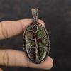 Tree Of Life Dragon Bloodstone Pendant Copper Wire Wrapped Gemstone Pendant Handmade Unique Design Pendant Gift For Mom Copper Wire Jewelry
