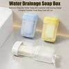 Держатель для мыла в ванной, мыльница-контейнер, самодренажная конструкция, компактный, портативный дорожный футляр для мыла с крышкой