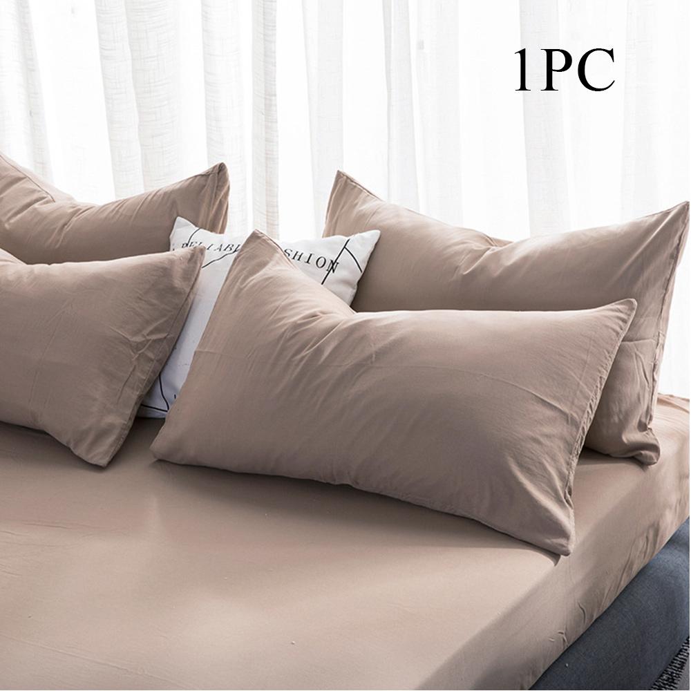 Cotton Pillowcase High-Quality Envelope Pillowcover Solid Color Pillow Case Bedding Sleep Pillow Cover Case 48x74