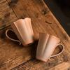 1pc Rough Pottery Teacup Light Luxury Master Cup Anti-scald High Value Petal Cup Tea Cup Old Rock Clay Ancient Style Beauty Cups