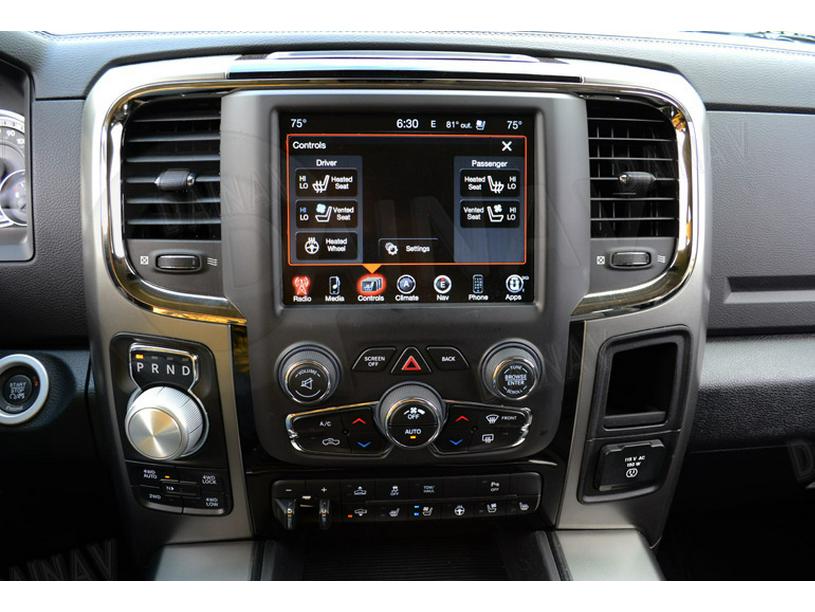 Dodge Ram 1500 10,5-дюймовый вертикальный экран, интеллектуальная Android-навигация с беспроводным CarPlay