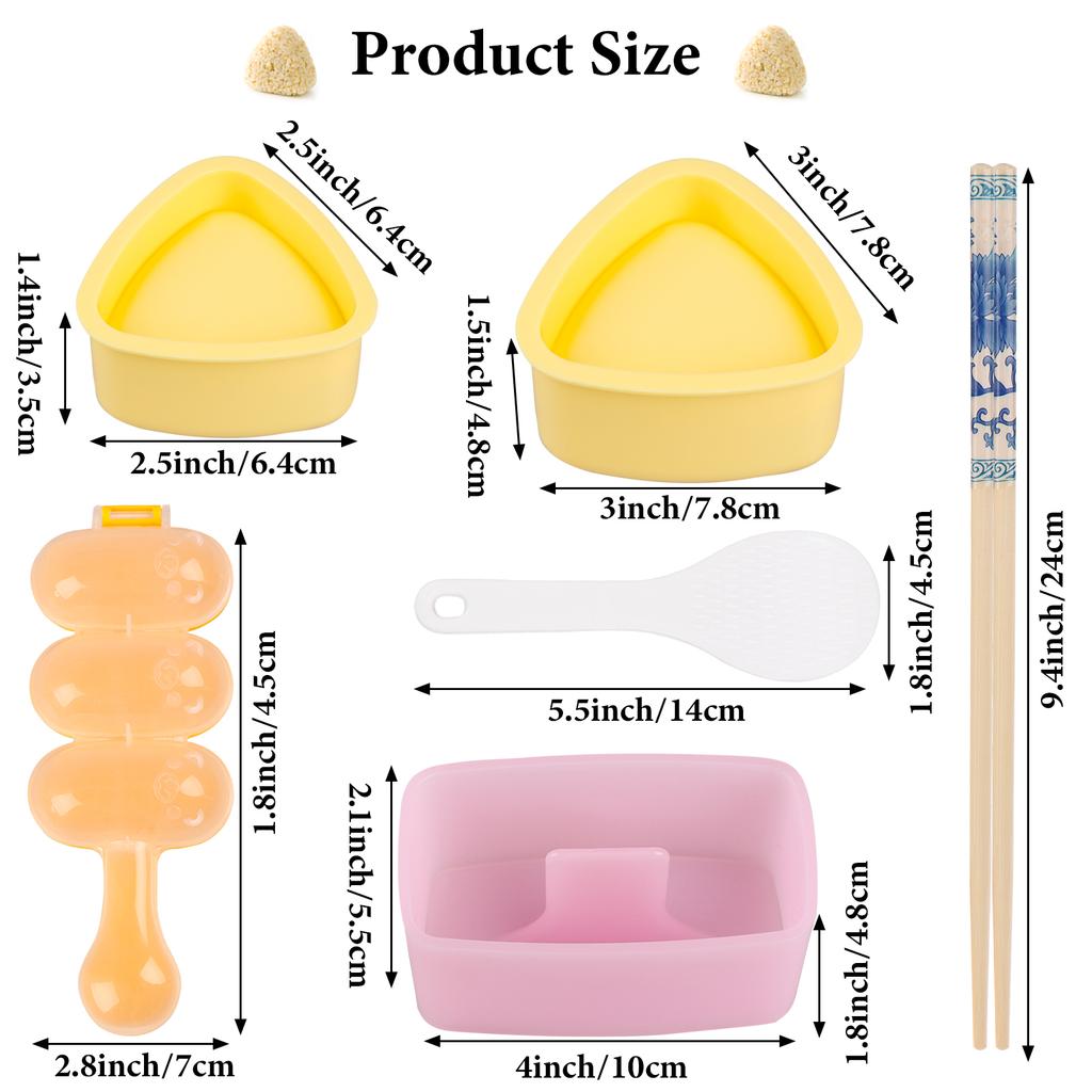 Форма для суши, набор для приготовления рисовых шариков, набор инструментов для приготовления суши, набор для приготовления рисовых шариков Ri