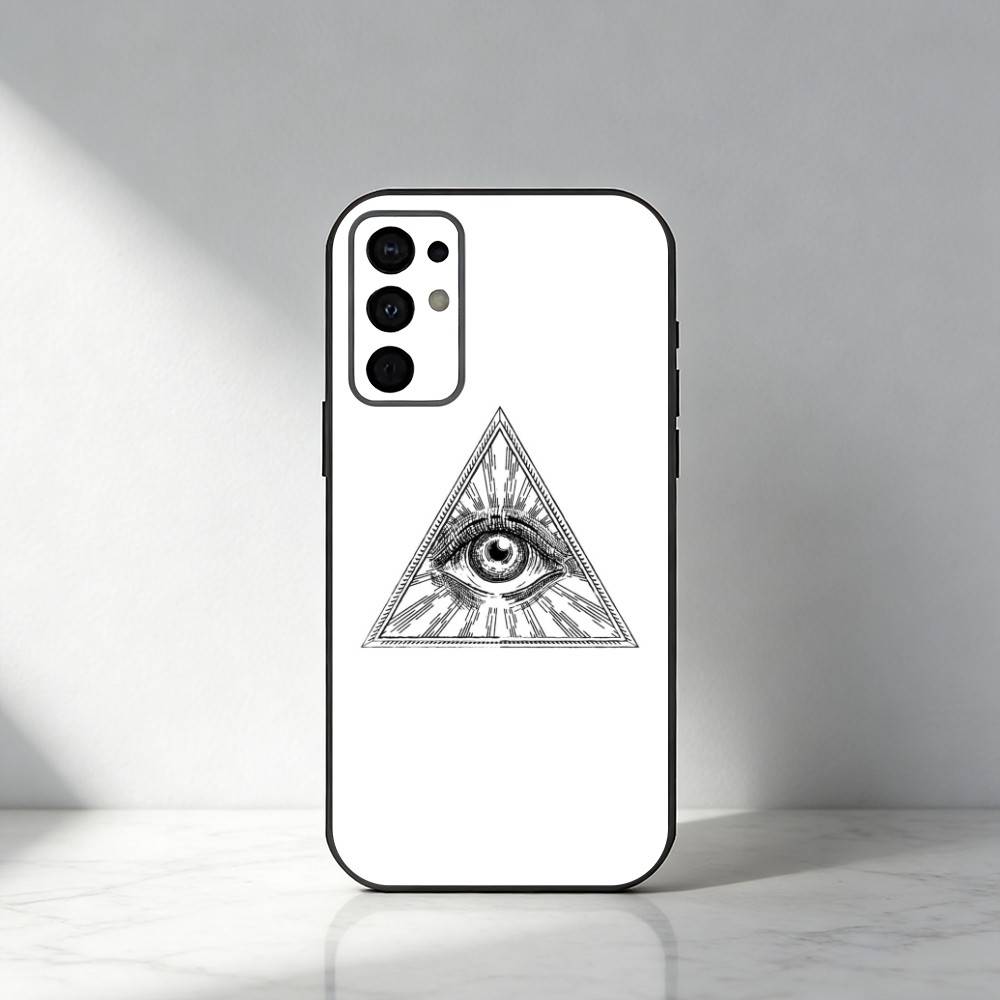 Чехол для телефона I-Illuminati для Samsung S25, S24, S21, S22, S23, S30, Ultra, S20, Plus, Fe, Note, 5G Черный