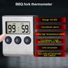Кухонные инструменты Нержавеющая сталь Новый цифровой термометр для барбекю Мясо Кухня Еда Гриль Таймер Функция Зонд Температура Готовка Духовка Метр