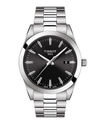 Мужские наручные часы TISSOT Gentleman (T1274101105100) Мужские, Черный циферблат [Официальный импорт]