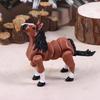3D-печатная статуэтка лошади, многосуставная, подвижная, коричневая фигурка лошади, украшение для дома, офиса, рабочего стола, креативные подарки