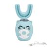 Kids Tooth Brush Cartoon Design USB Charging Food Grade Silicone Material Myst ToothbrushBlue