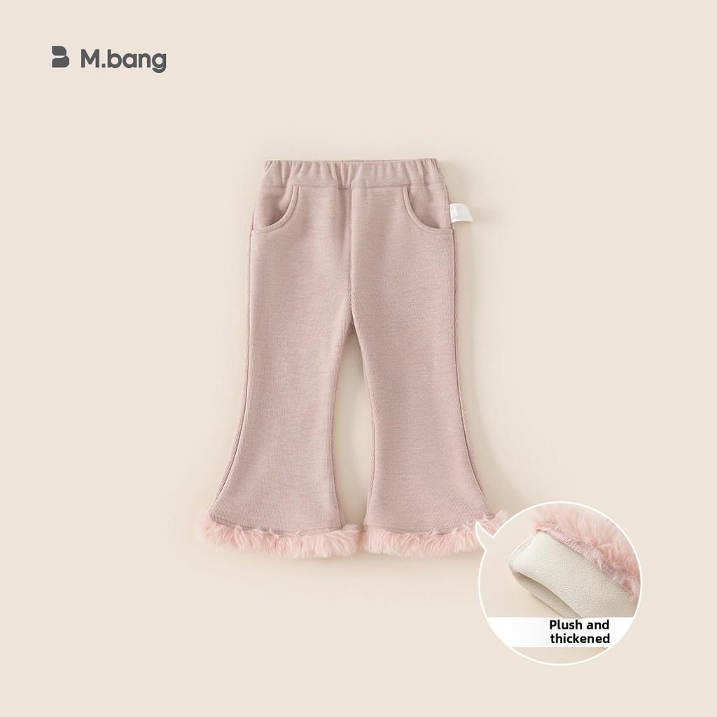 Традиционный китайский набор для переодевания девочки с теплым топом с длинным рукавом и брюками для детей для зимней носки