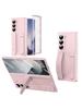 Оригинальный противоударный чехол для телефона Samsung Galaxy Z Fold 7 6 5 4 3 5G с подставкой, закаленное стекло, силиконовый захват, защитная крышка