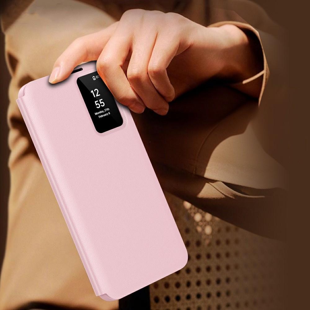 Samsung Galaxy A56 5G Smart View Case with Card Pocket, Pink