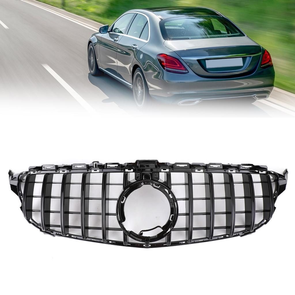 GTR Style Grill Grille W/Camera fit Mercedes-Benz W205 C205 A205 2019
