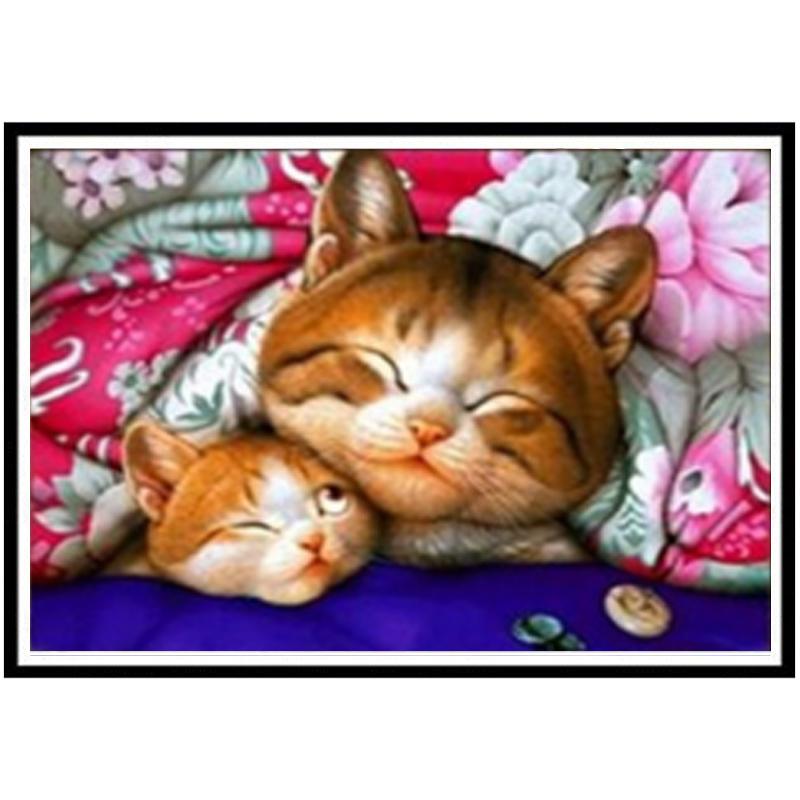 Алмазная картина «сделай сам», новый 5D пейзаж, животное, Алмазная мозаика, вышивка крестиком, костюм, кошка, животное, домашнее украшение на стену, подарок ручной работы