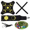 Neoprene Soccer Practice Training Aid for Solo Soccer Kick Trainer / Soccer Volleyball Trainer, Black and Yellow Soccer Belt Trainer