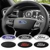 Автонаклейка 2026 Ford Новый 2025 Горячая 58x22MM Наклейка Логотип Центральной эмблемы рулевого колеса автомобиля Для Ford S MAX Ranger Focus Fiesta Mond