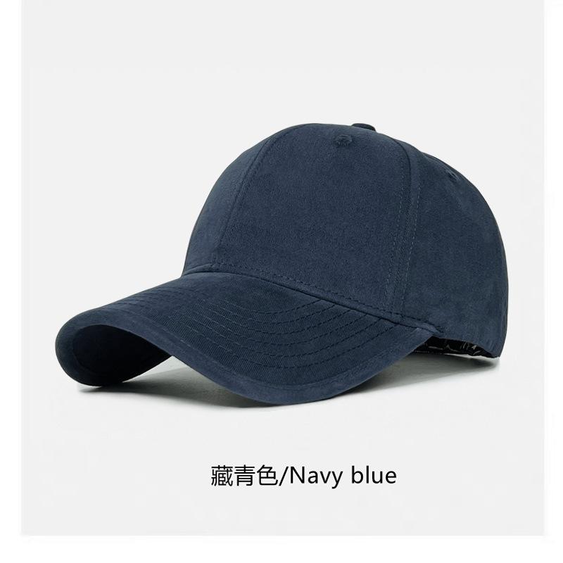 Top baseball cap women's wide brim big face suitable for enlarged and deepened peaked cap men