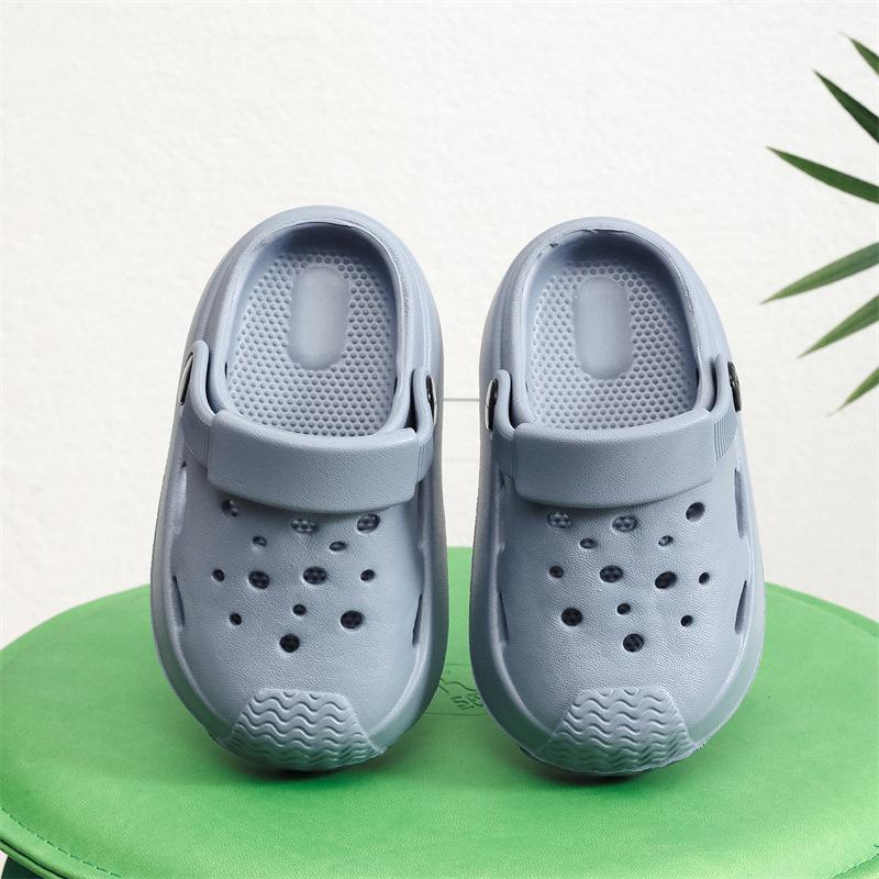 Модная корейская версия новых детских тапочек с нескользящей мягкой подошвой для мальчиков и девочек, для ношения в помещении и на улице, детские простые сандалии