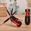 Eight-in-one Multi-functional Screwdriver with LED Light, Multi-purpose Outdoor Set, Portable Car Gift Tool