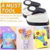 Creative Round Embosser Paper Hole Puncher Diy Craft Circle Hole Punching Tools Labor Saving Punching Machine