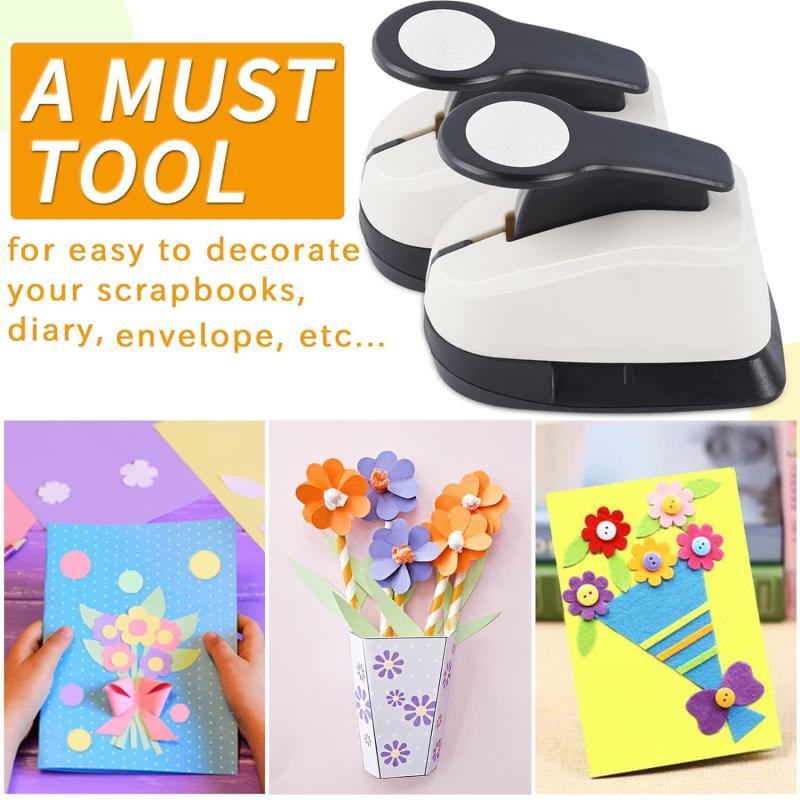 Creative Round Embosser Paper Hole Puncher Diy Craft Circle Hole Punching Tools Labor Saving Punching Machine