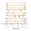 High Color Gold Plated Silver Zircon Bracelet Security Chain Chain Diy Handmade Bracelet Mobile Phone Chain Accessories
