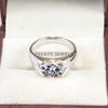Moissanite Oval Cut Gemstone With 925 Sterling Silver Ring For Men's #B306 JL375681959987