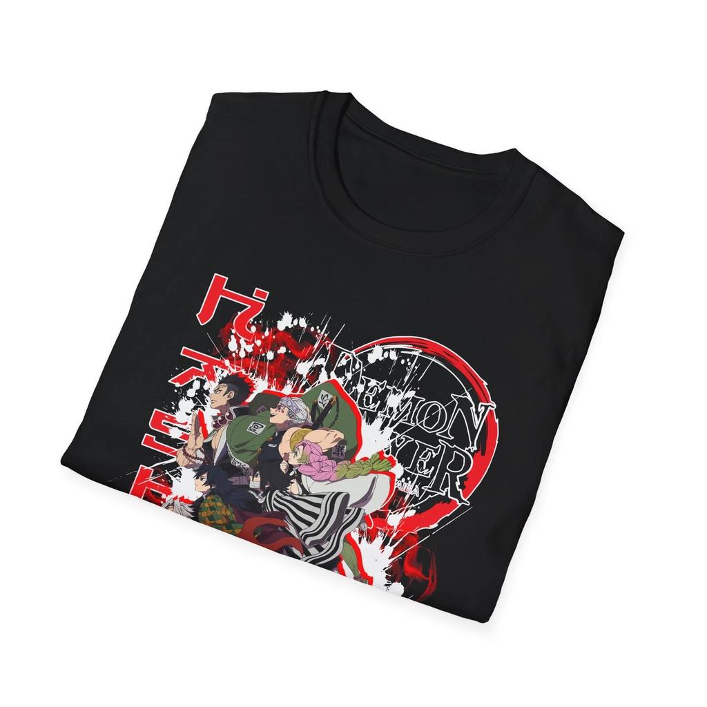 Demon Killer Hashiras Anime Two-dimensional Unisex T-shirt Summer New Men's and Women's Streetwear
