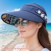 Women's Wide Brim Sun Hat, Foldable Summer Beach Hat, UV Protection Travel Hat