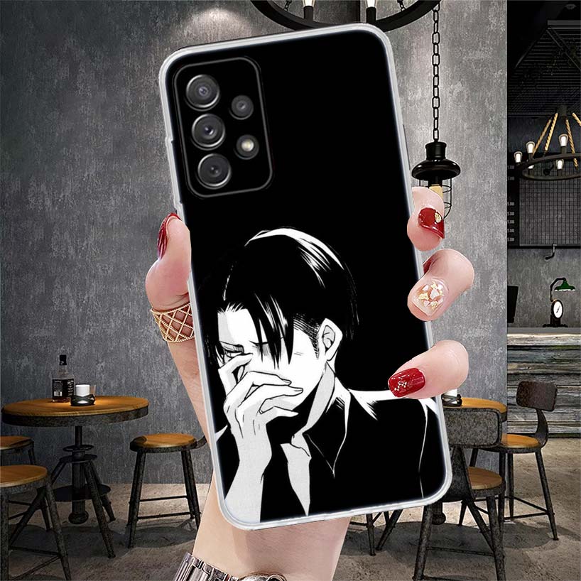 Чехол для телефона Titan Attack Levi для Samsung Galaxy A12 A22 A32 A52 A72 A02S A51 A50S A71 A70 A31 A20S Note 20 Ultra S10 A10S Galaxy