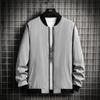 Весна Осень Модные мужские куртки-бомберы Деловая повседневная уличная мужская одежда Пальто Простая ветровка Пальто в британском стиле