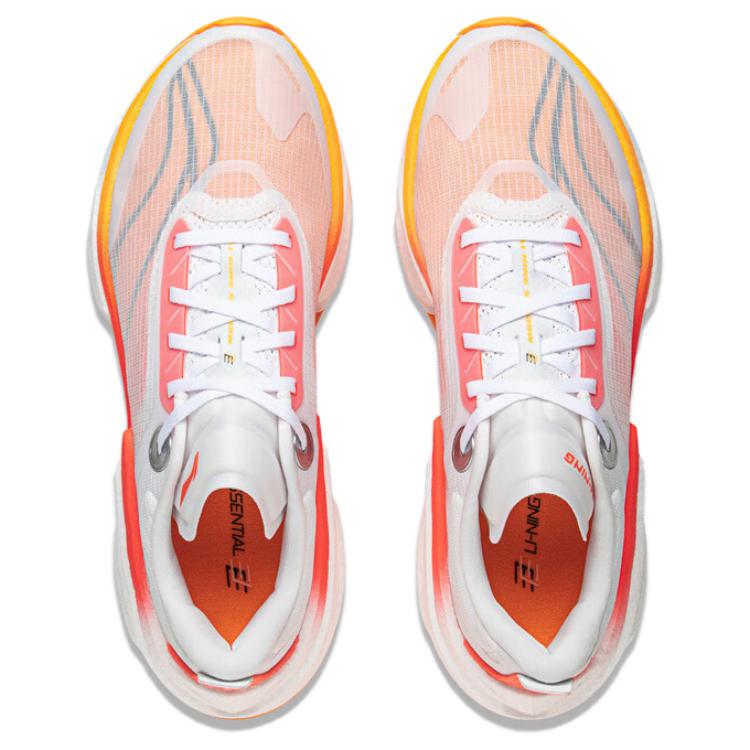 Li Ning Shadow 3 Essential Низкие Повседневные Гоночные Беговые Кроссовки Мужские Белый Красный ARRV003-7