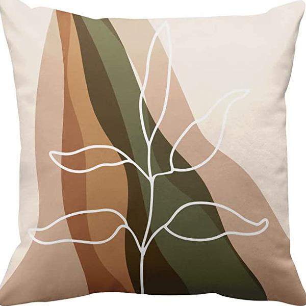 Абстрактная наволочка цвета Моранди, Минималистичная декоративная наволочка, Абстрактная эстетика, Подушка для дивана, Чехол для подушки