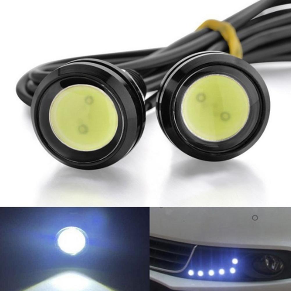 2 шт. 18 мм светодиодные фары для мотоцикла Eagle Eye, супер яркие дневные ходовые огни DRL, стоп-сигнал заднего хода, водонепроницаемые