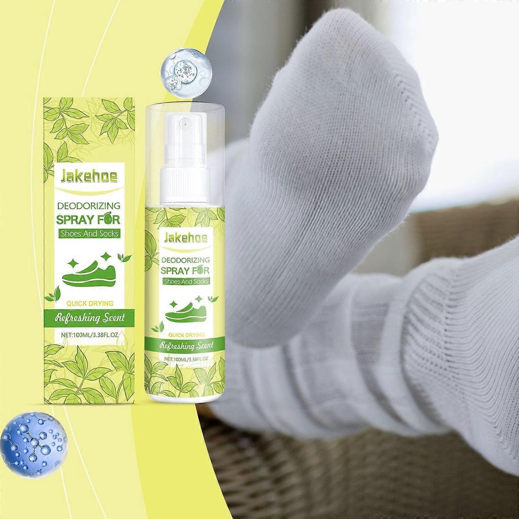 Jakehoe Shoe And Sock Deodorizing Spray - Cleans Shoes And Socks, Removes Foot Odor, Deodorizes, Leaves A Fresh Fragrance