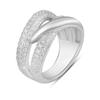 Серебряное кольцо с фианитами (2128694) 7.46 гр. 925 пробы