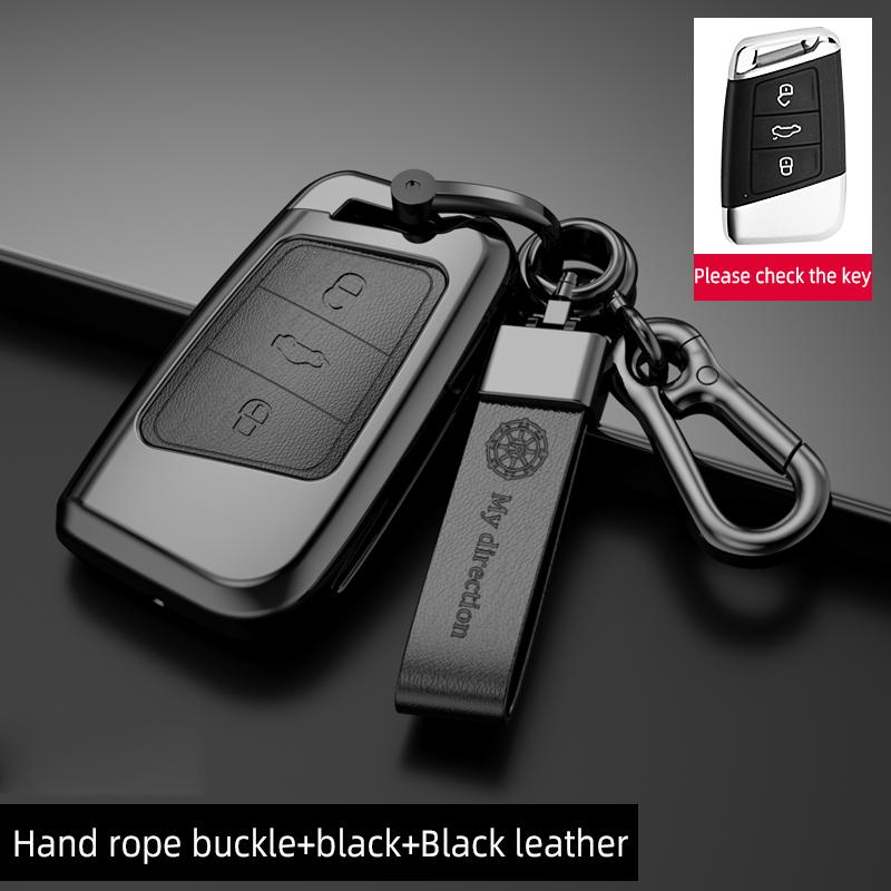Чехол-держатель для дистанционного ключа автомобиля из цинкового сплава, брелок для Volkswagen Magotan Passat B8 Golf для Skoda Superb A7, аксессуары оптом