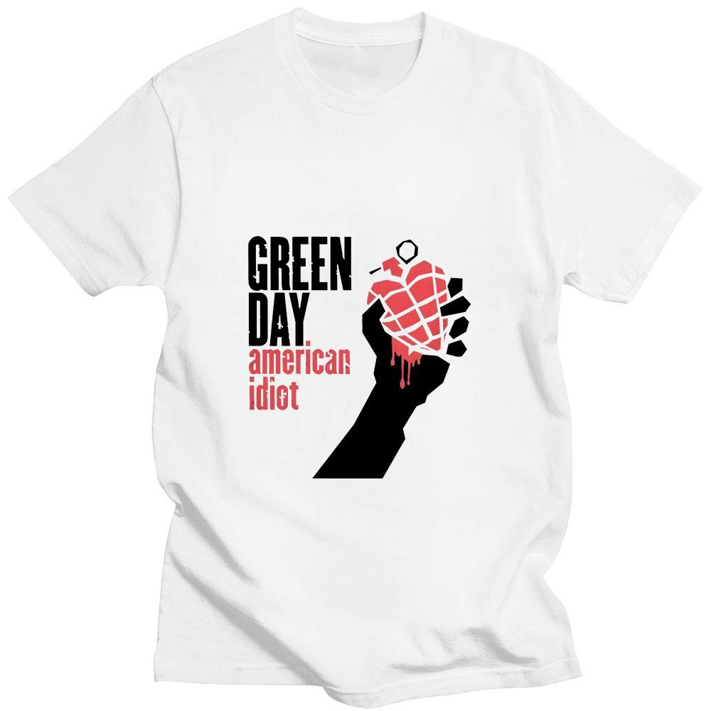 Green Day Saviour Рок-группа Модный Принт Футболка Летняя Мода Хип-Хоп Мужская Футболка Высококачественный Чистый Хлопок Короткий Рукав