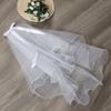 New Photo Veil White Ivory Two Layer Wedding Veil Bridal Veil With Comb Women's Tulle