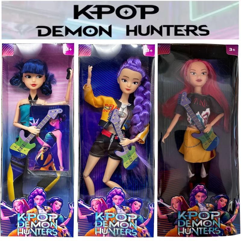 Куклы Игрушки Kpop Охотники на демонов Фигурка Игрушка Руми Мира Зои Красивая Принцесса Куклы для Маленькой Девочки Пластиковая DIY Игрушка для Девочек