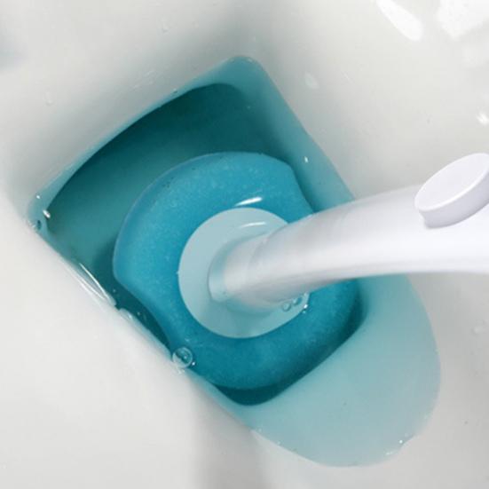 GI-Одноразовая щетка для унитаза, бытовая щетка для мытья туалета, щетка для чистки унитаза